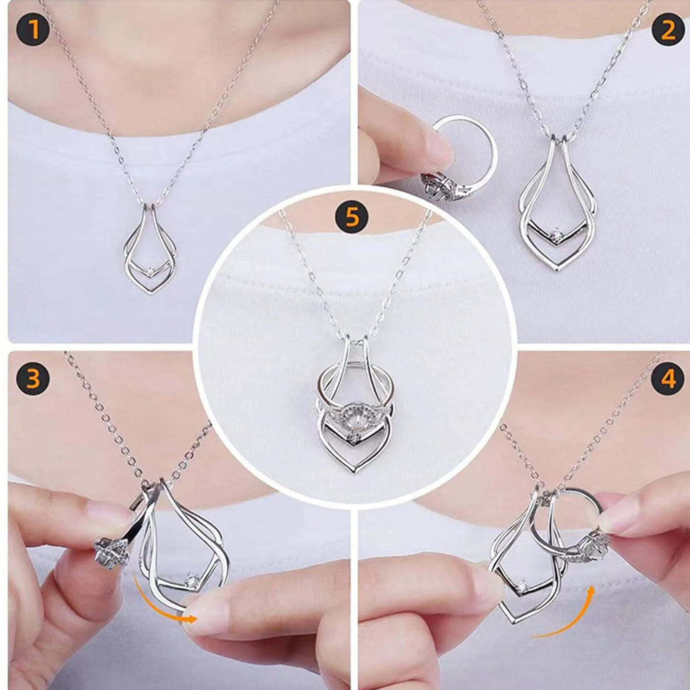 Ring Holding Necklace