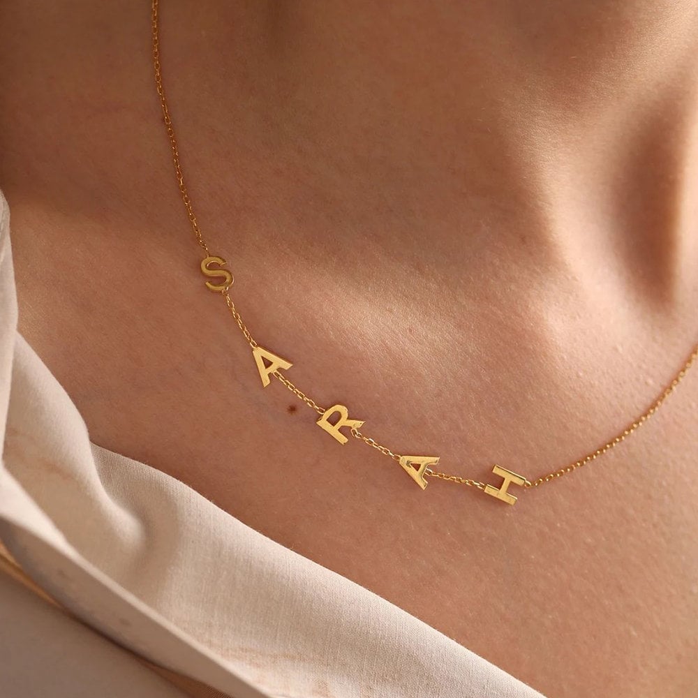 Sideways Name Necklace